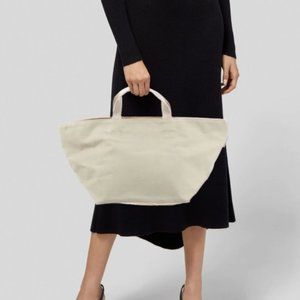 Max Mara Khaki Green Top Handle Canvas Medium Bag